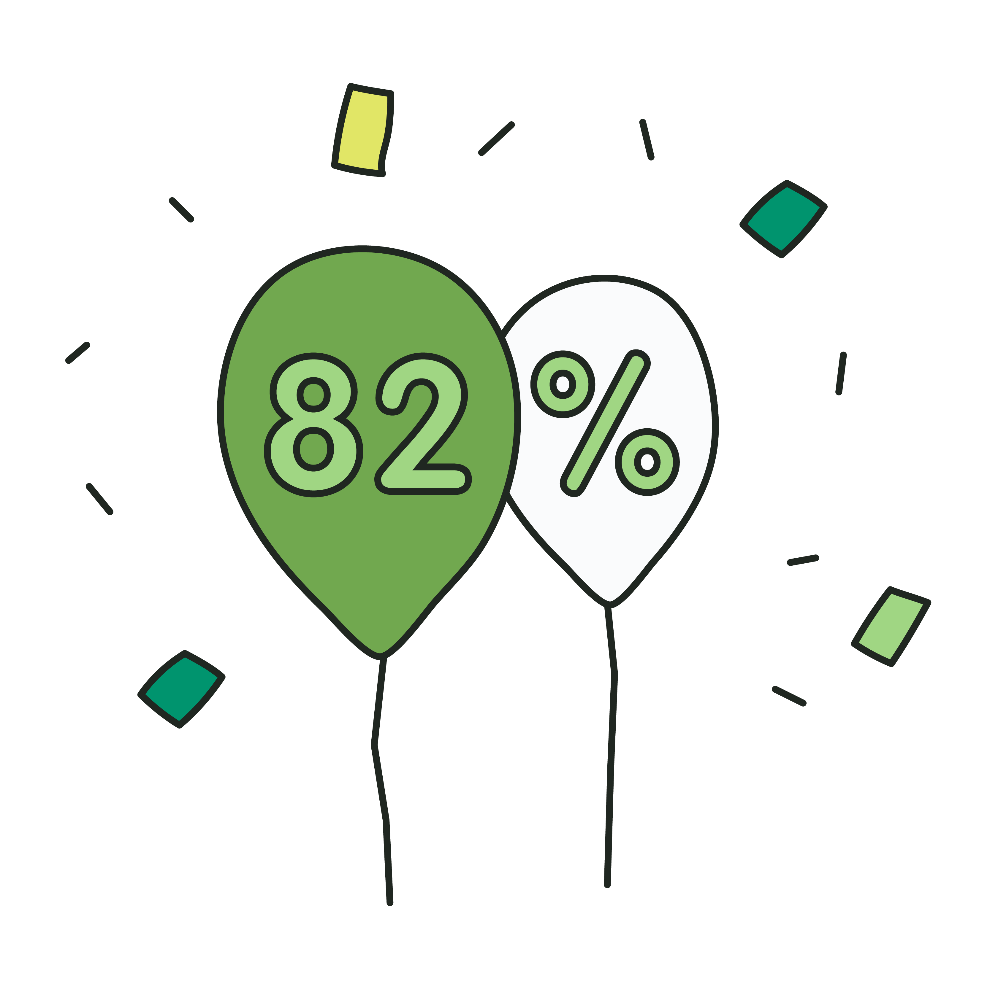 82% balloons